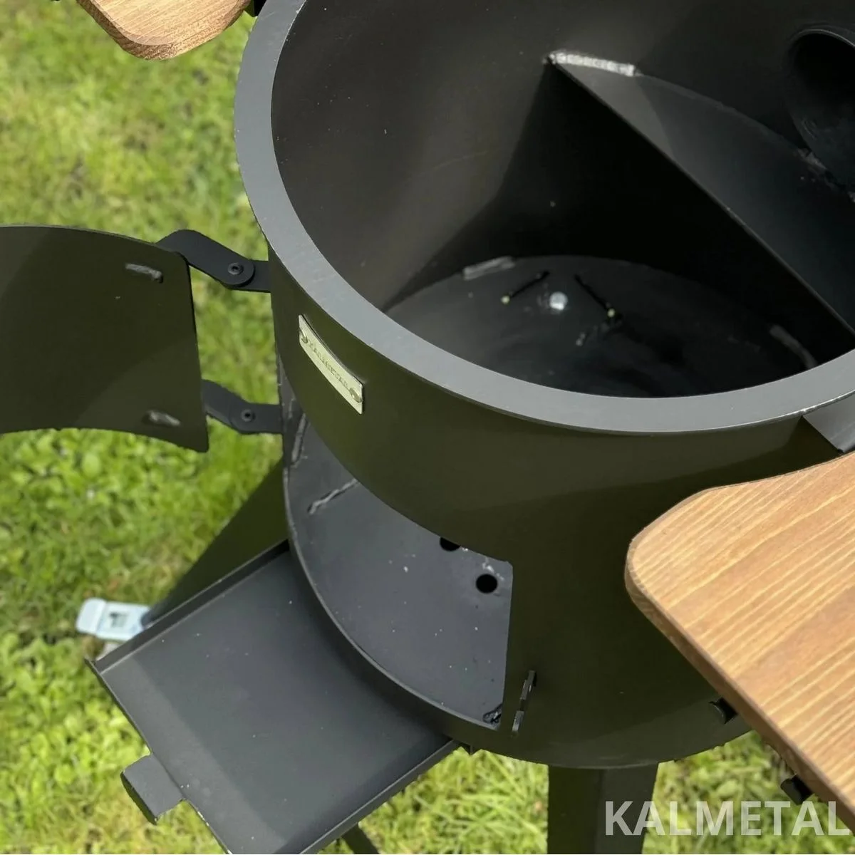 PREMIUM nuo 8L iki 22L 5MM krosnelė su kaminu, su lentynomis, ratukais - Image 10