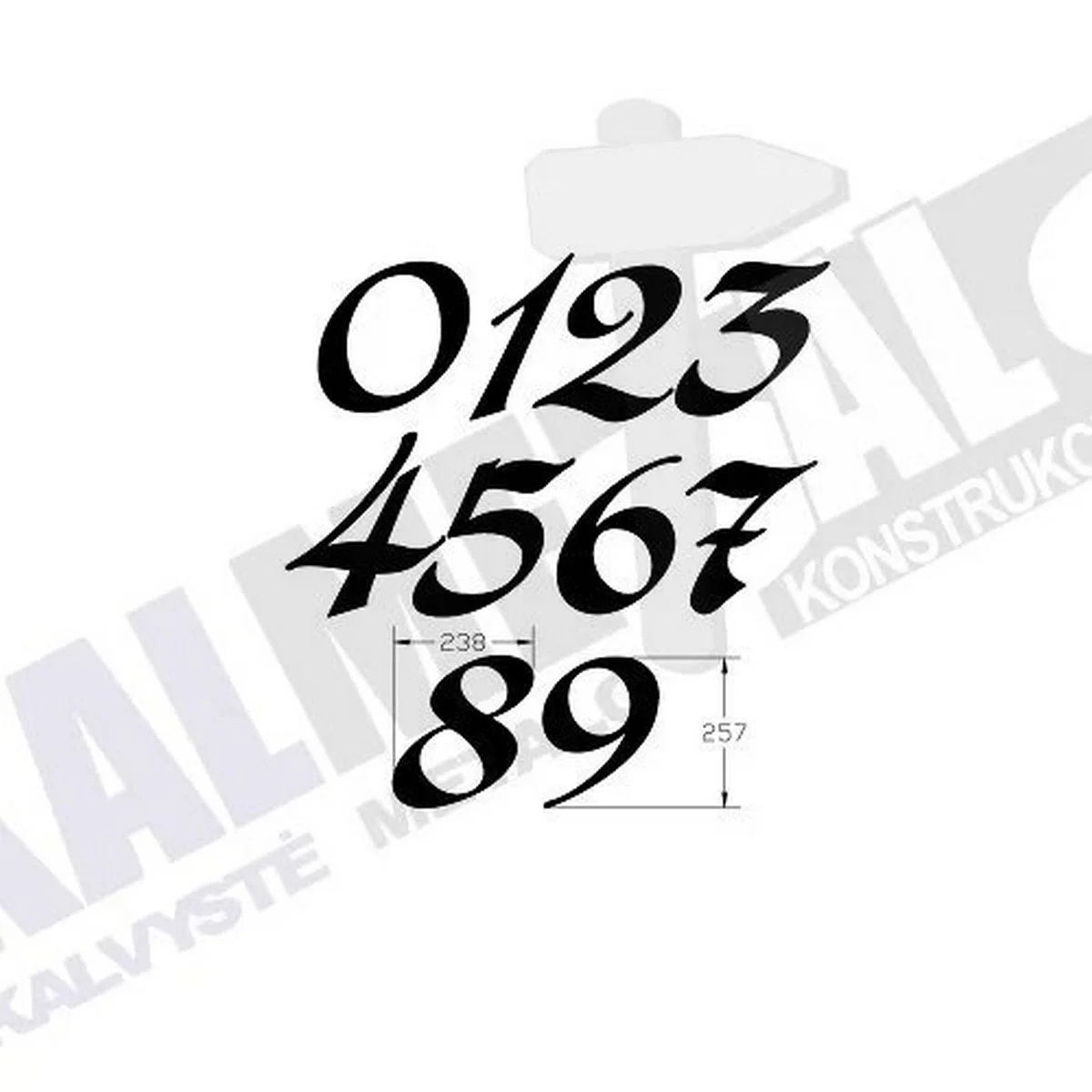 Stylish house number - Image 3