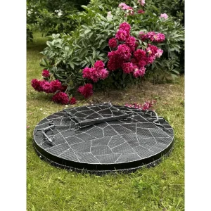 Well cover with door and lizards