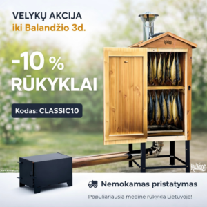 KALWOOD CLASSIC 225L medinė rūkykla