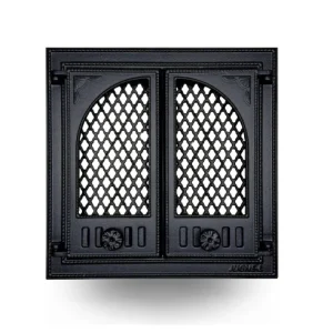 Fireplace door